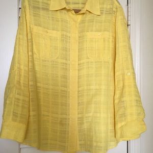 ChICO YELLOW WOMENS SHIRT